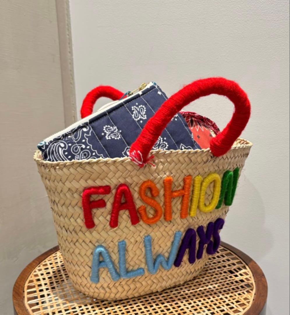 Kilometre Paris カラフルかごバッグ