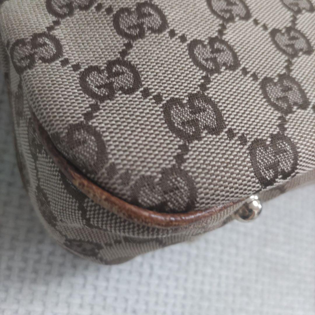 GUCCI GGパターン ハンドバッグ バンブーハンドル