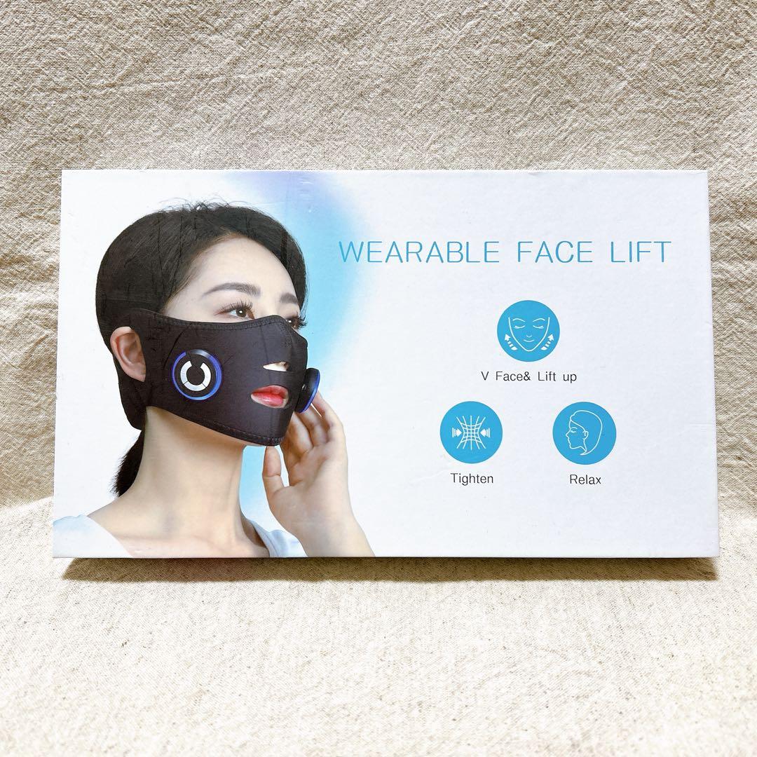 ＊美顔器 EMS フェイスベルト ブラック