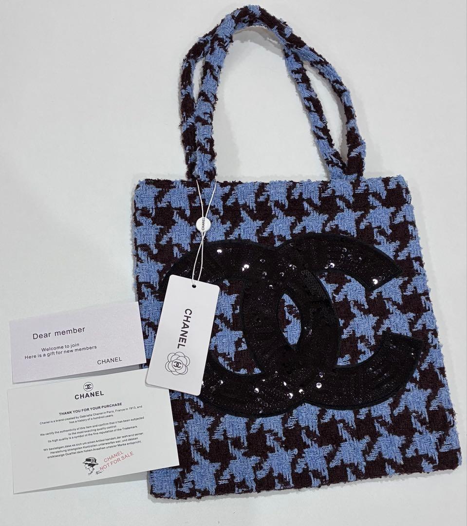 CHANEL ビッグココ　トートバッグ　シャネルノベルティ　ニット　ハンドバッグ