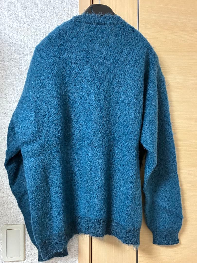 トップス YOKE 24AW BRUSHED MOHAIR SWEATER PEACOCK