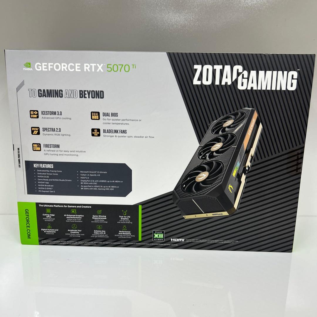 ZOTAC GAMING GeForce RTX 5070 Ti 未開封即日発送