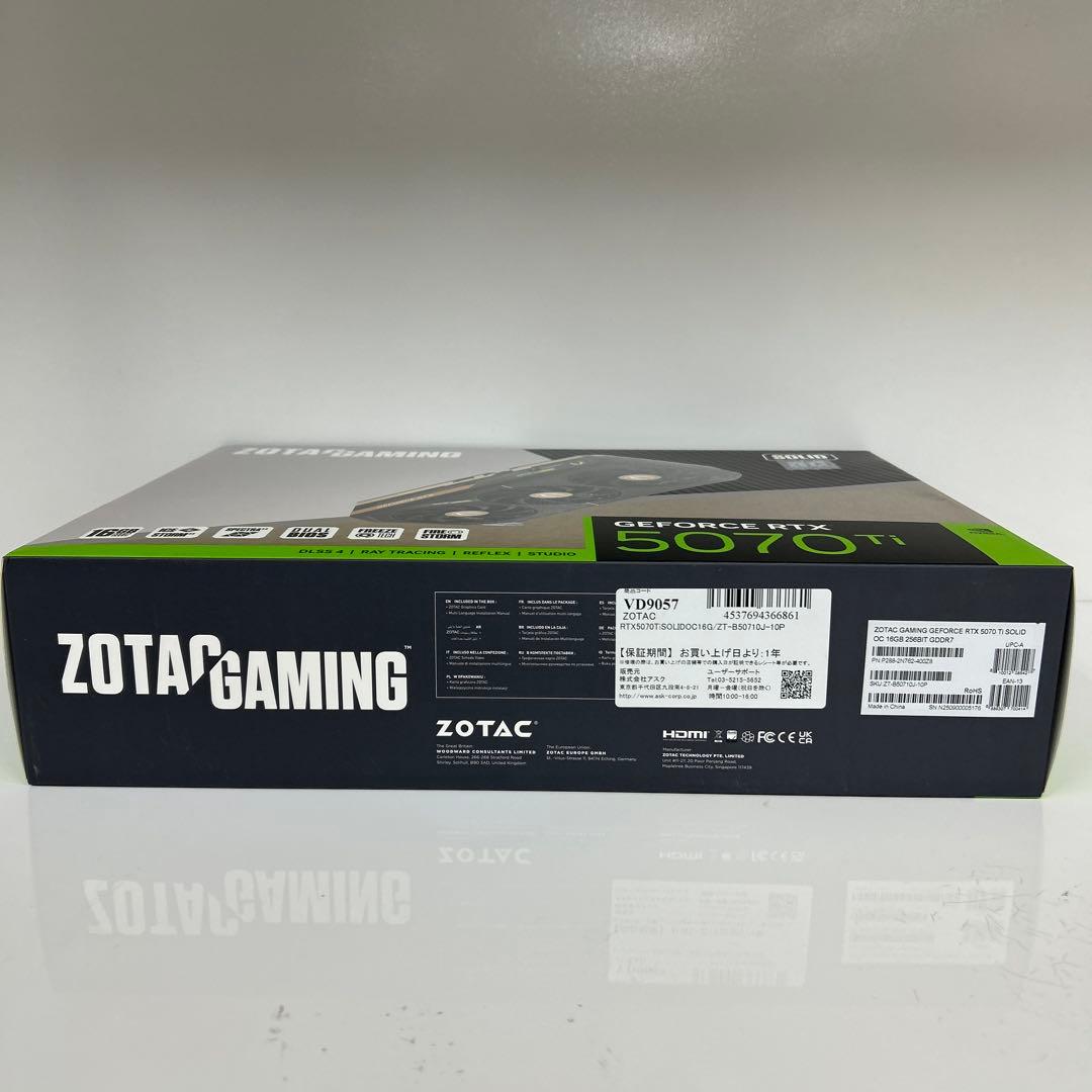 ZOTAC GAMING GeForce RTX 5070 Ti 未開封即日発送