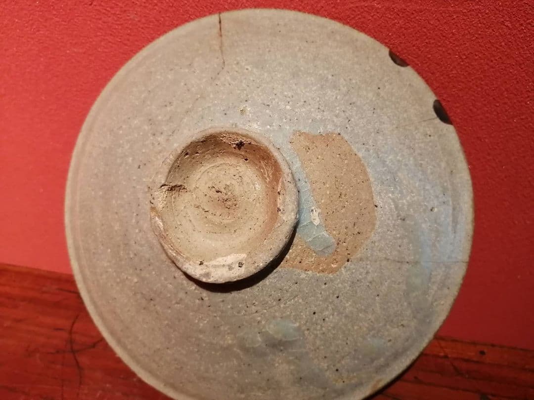 李朝初期　刷毛目皿