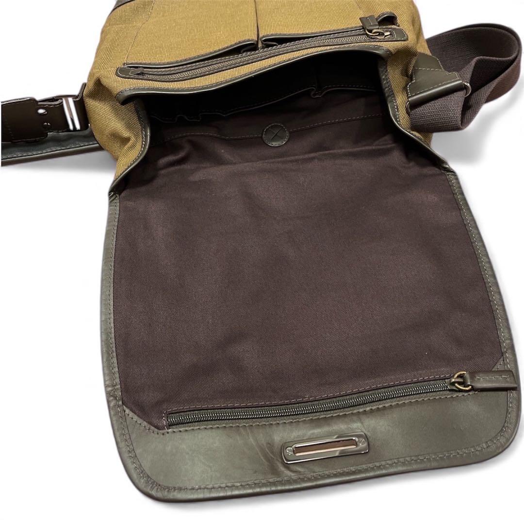 未使用 ダンヒル メッセンジャーバッグ A4 希少 レインカバー付 茶