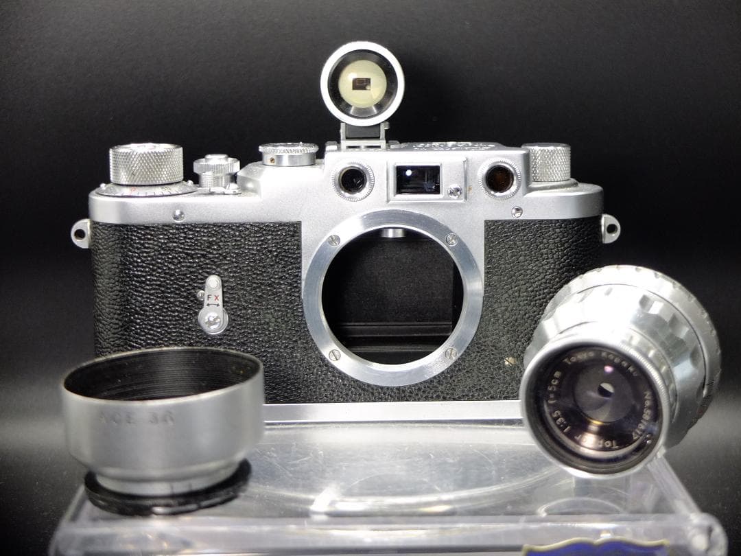 レオタックスK型／トプコール 5c㎜f3.5フード付【実写確認済整備品】