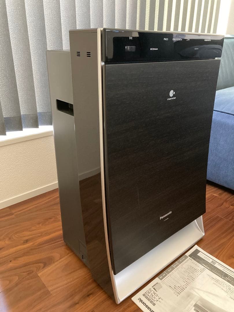 Panasonic 加湿空気清浄機 F-VXL90 木目調 ブラウン　美品