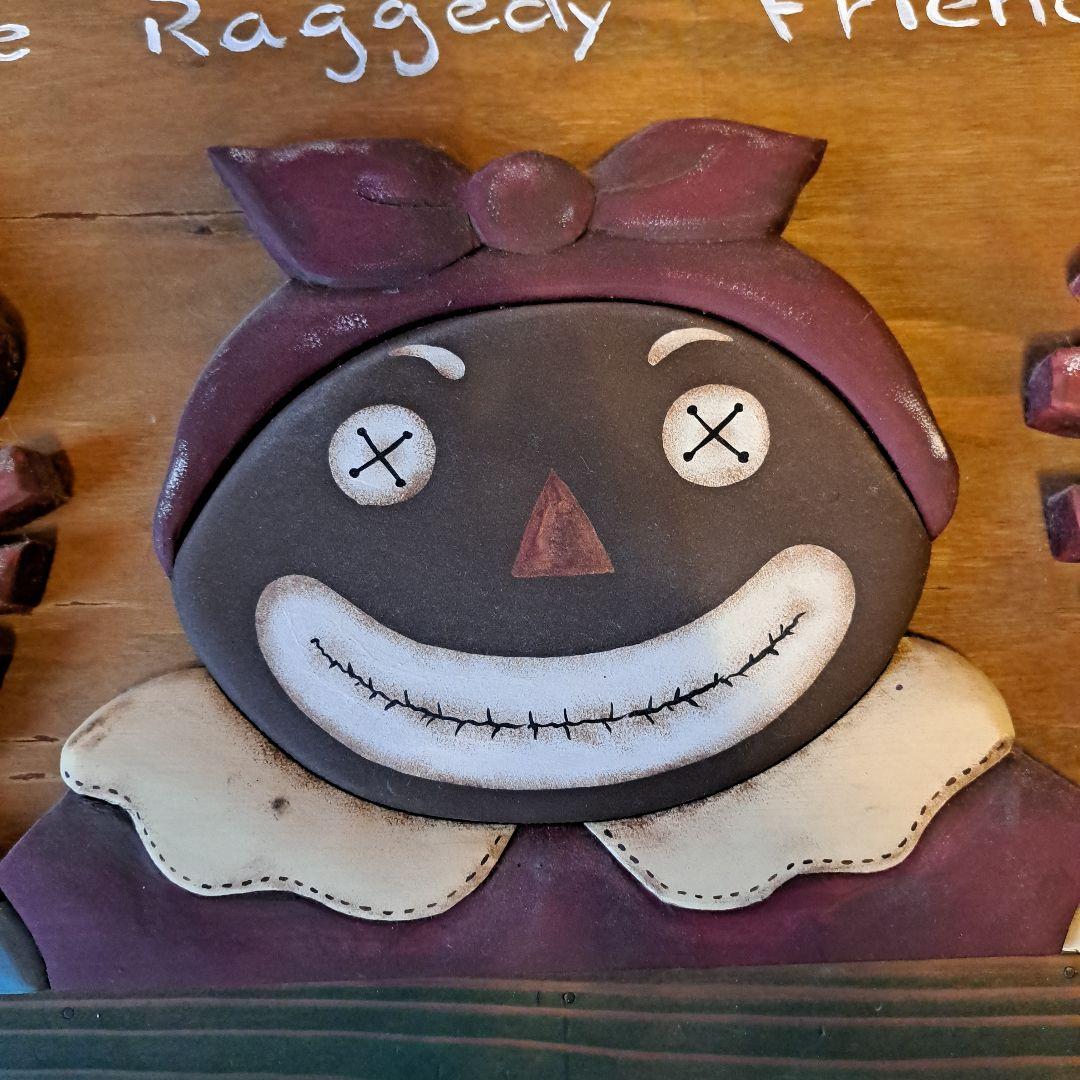 カントリー雑貨 ウエルカムボード 一点物 ラガディアン＆アンディ