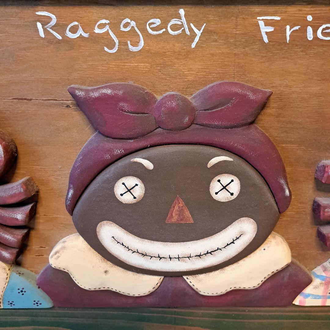 カントリー雑貨 ウエルカムボード 一点物 ラガディアン＆アンディ