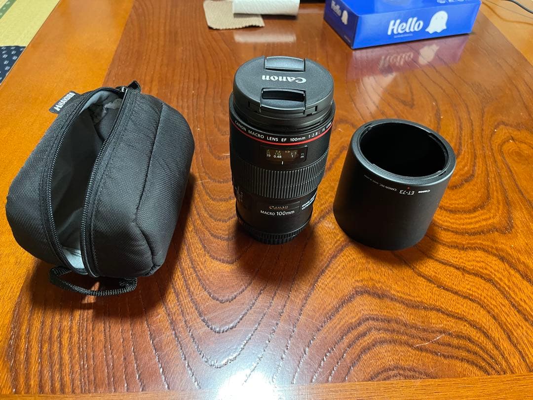 ギズ無し 美品　Canon EF 100mm f/2.8L IS USM レンズ