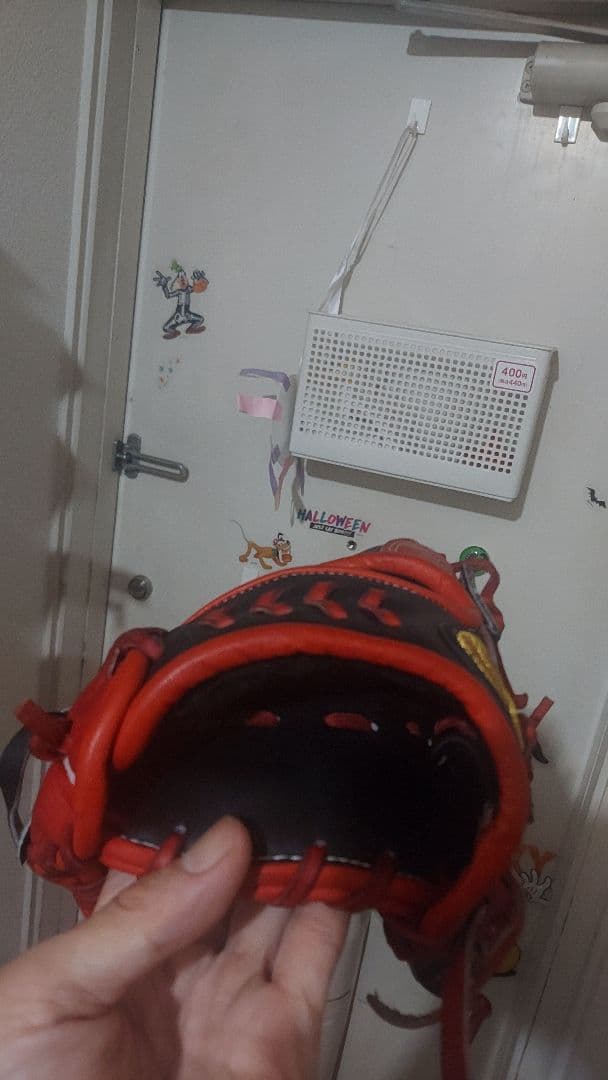 Fires 軟式グローブ 赤黒　大人用　外野用