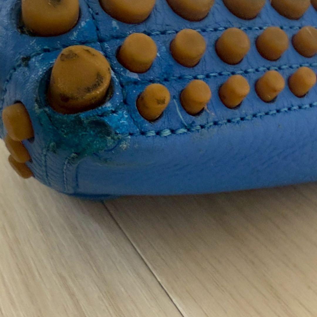 グッチ　 ドライビングシューズ　ホースビット　ビットローファー　ブルー 25cm