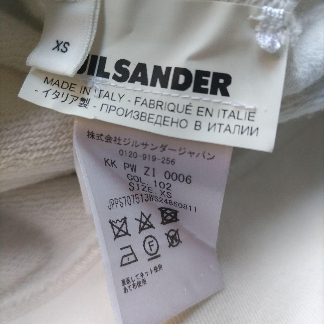 松屋銀座で購入 JIL SANDER＋ ロゴスウェット　　クリーム色ジルサンダー