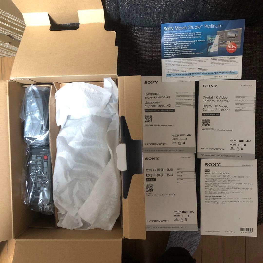 【美品・未使用】SONY ビデオカメラ デジタルHD HDR-CX900E