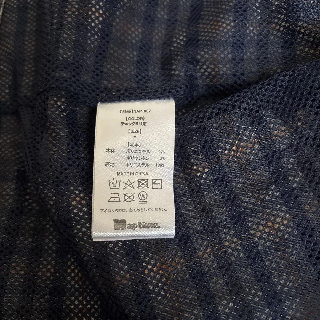 Naptime チェック柄コーチジャケット Fサイズ