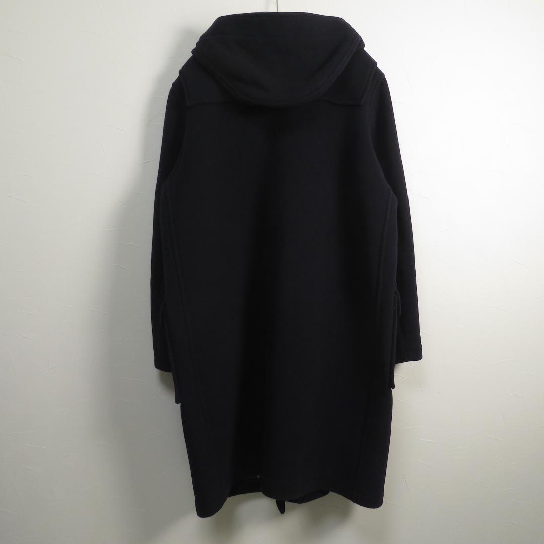 グローバーオール 英国製 ダッフルコート 濃紺 EUR44 ロング丈 ネイビー