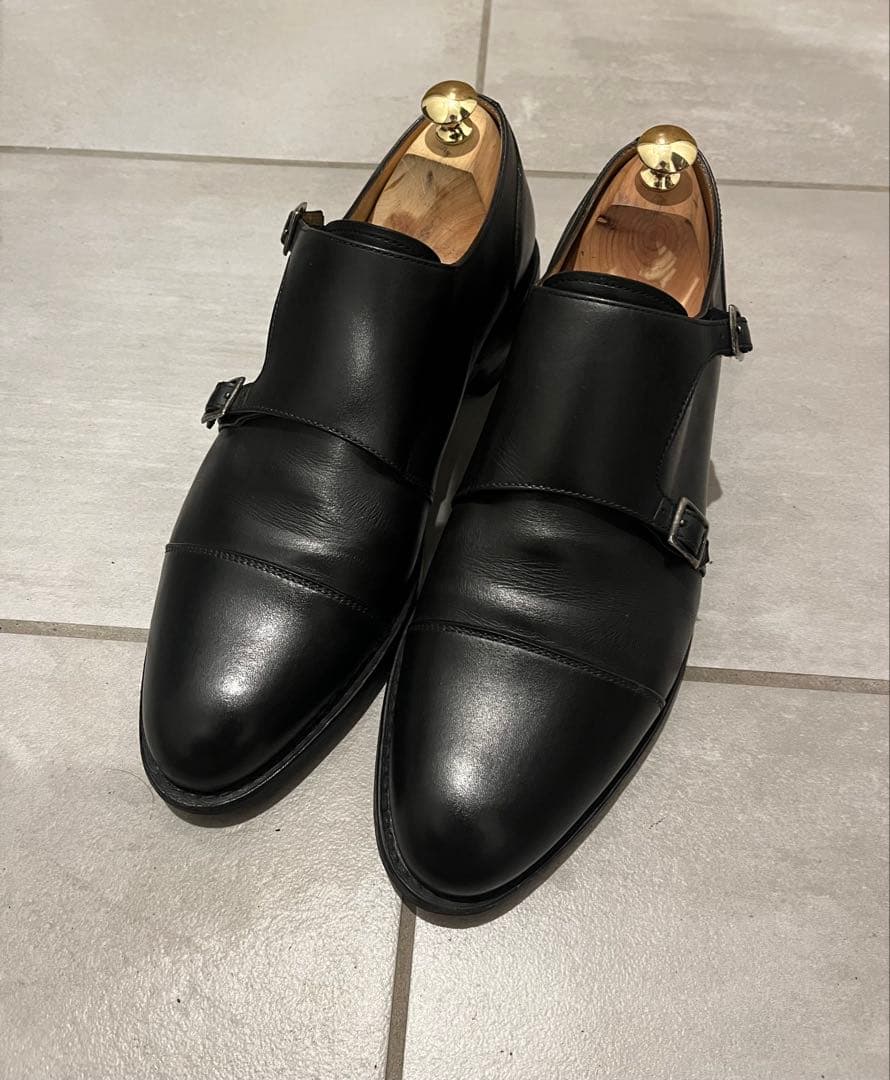 Paraboot パラブーツ　vivaldi 黒　レザーシューズ　ダブルモンク