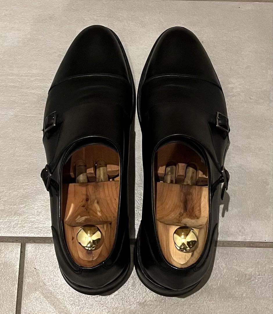 Paraboot パラブーツ　vivaldi 黒　レザーシューズ　ダブルモンク