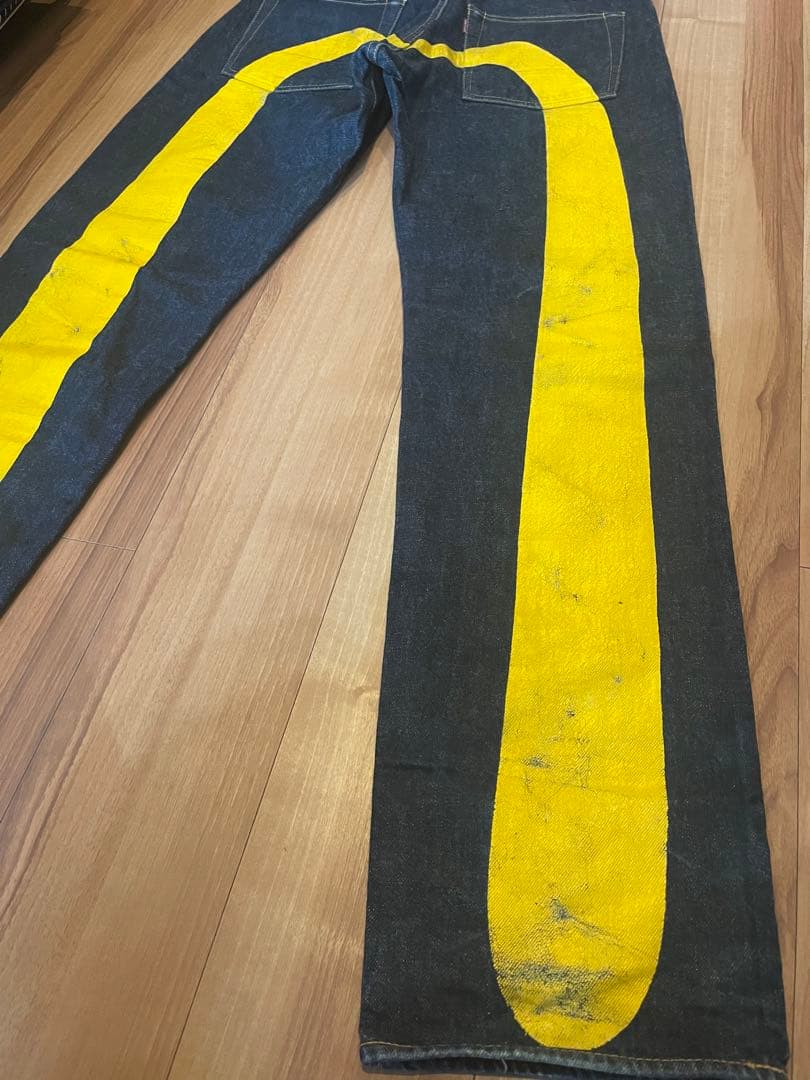 サイズ34 黄大大黒 2000 虎耳 濃紺 美品 エヴィス エビス