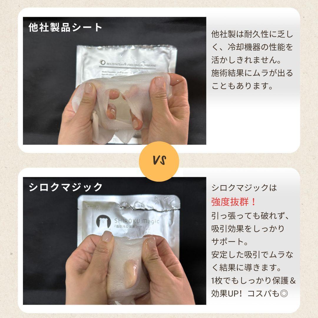 脂肪冷却用 保護シート 高耐久 厚手 【シロクマジック/Mサイズ20枚】