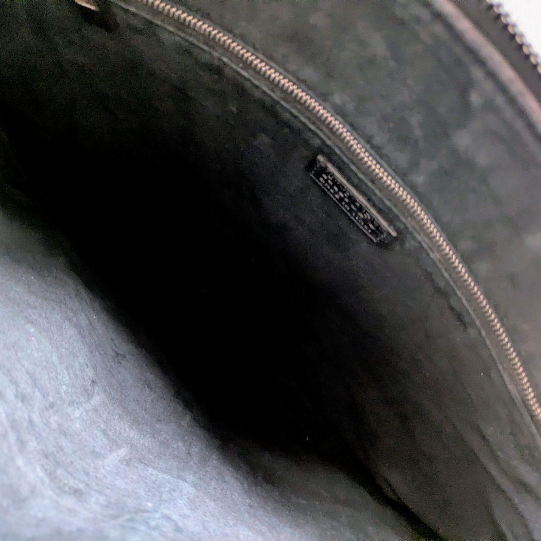 ヒロフ HIROHU 2way シボ加工　レザー ショルダーバッグ　ブラック