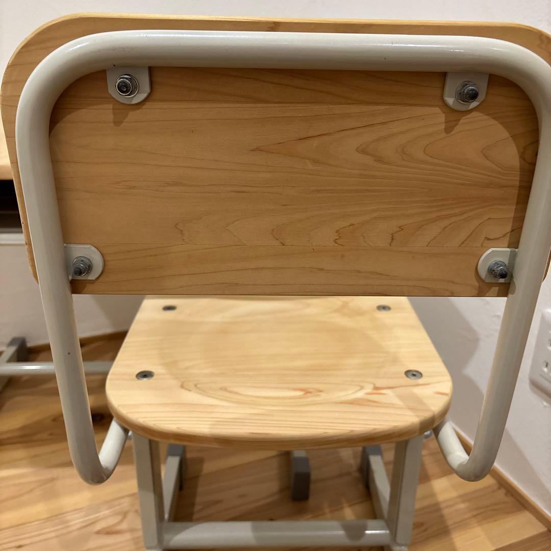 キシル　学習机セット(教室タイプの学習机と椅子)　金属フレーム