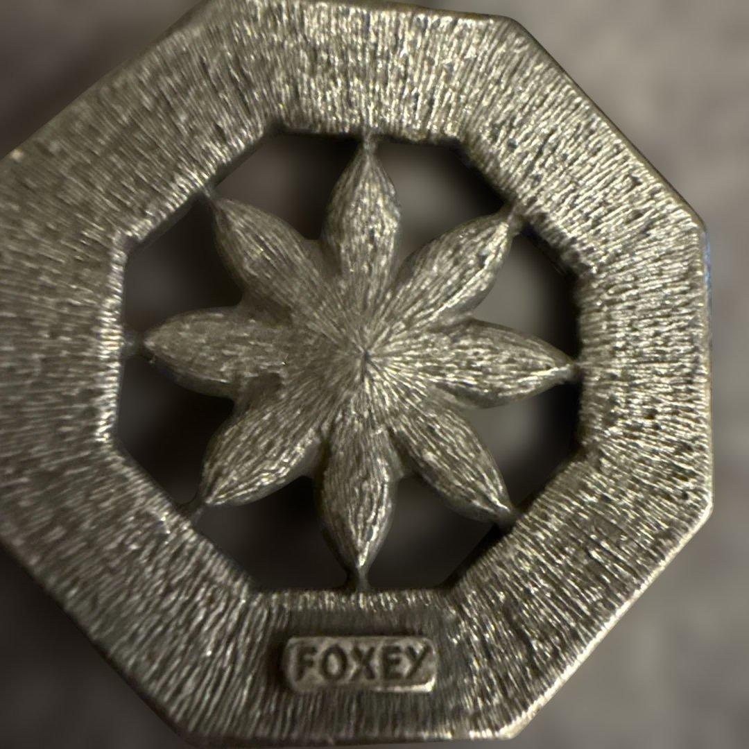 FOXEY 八角形花モチーフ ネックレス