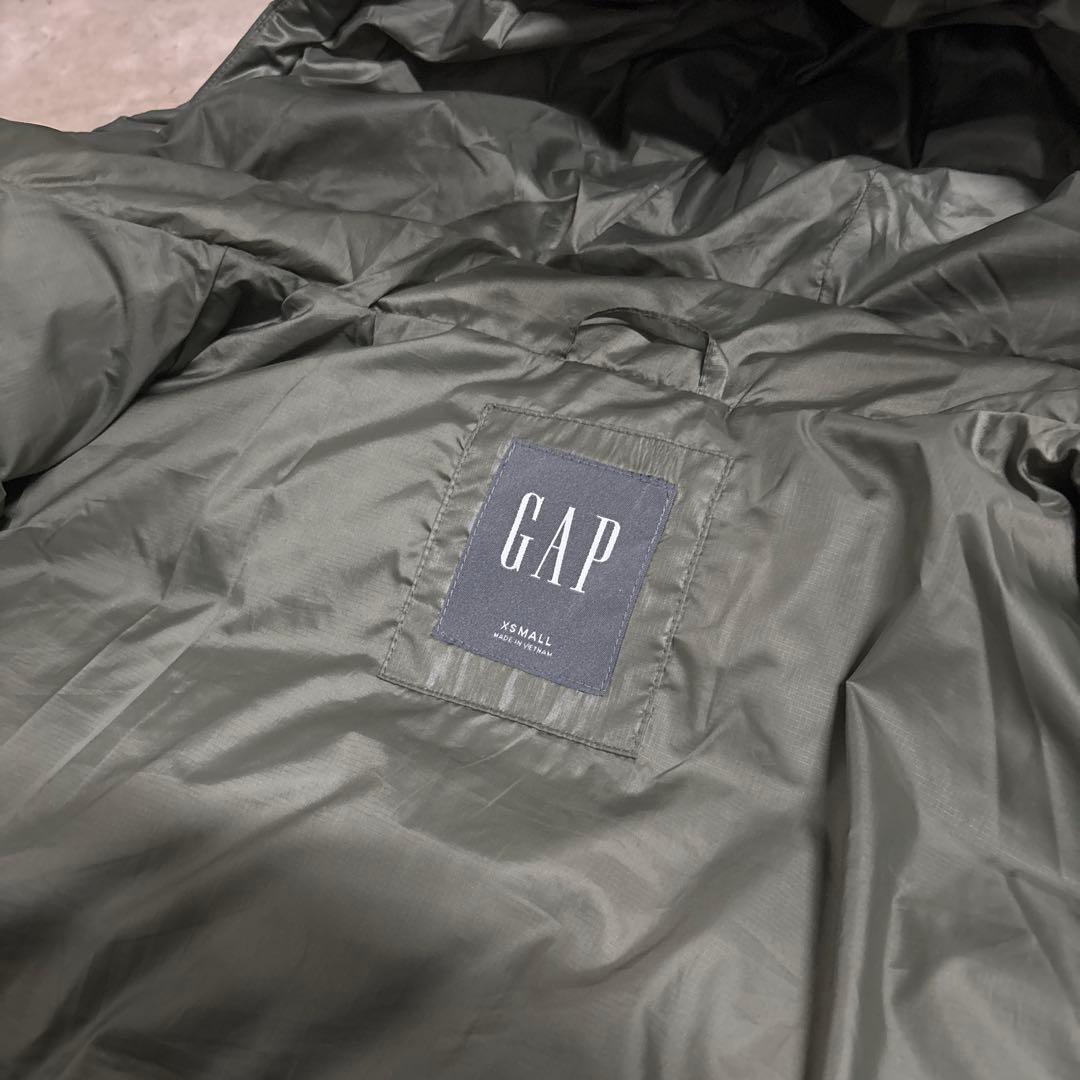 GAP フード付きダウンジャケット オリーブグリーン 最安値