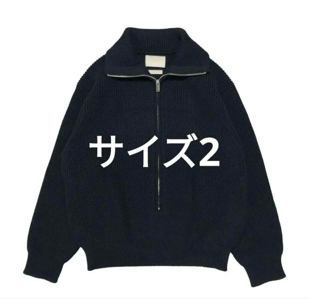 d*d様 YOKE 3/4 FRONT ZIP HIGHNECK RIB セータ