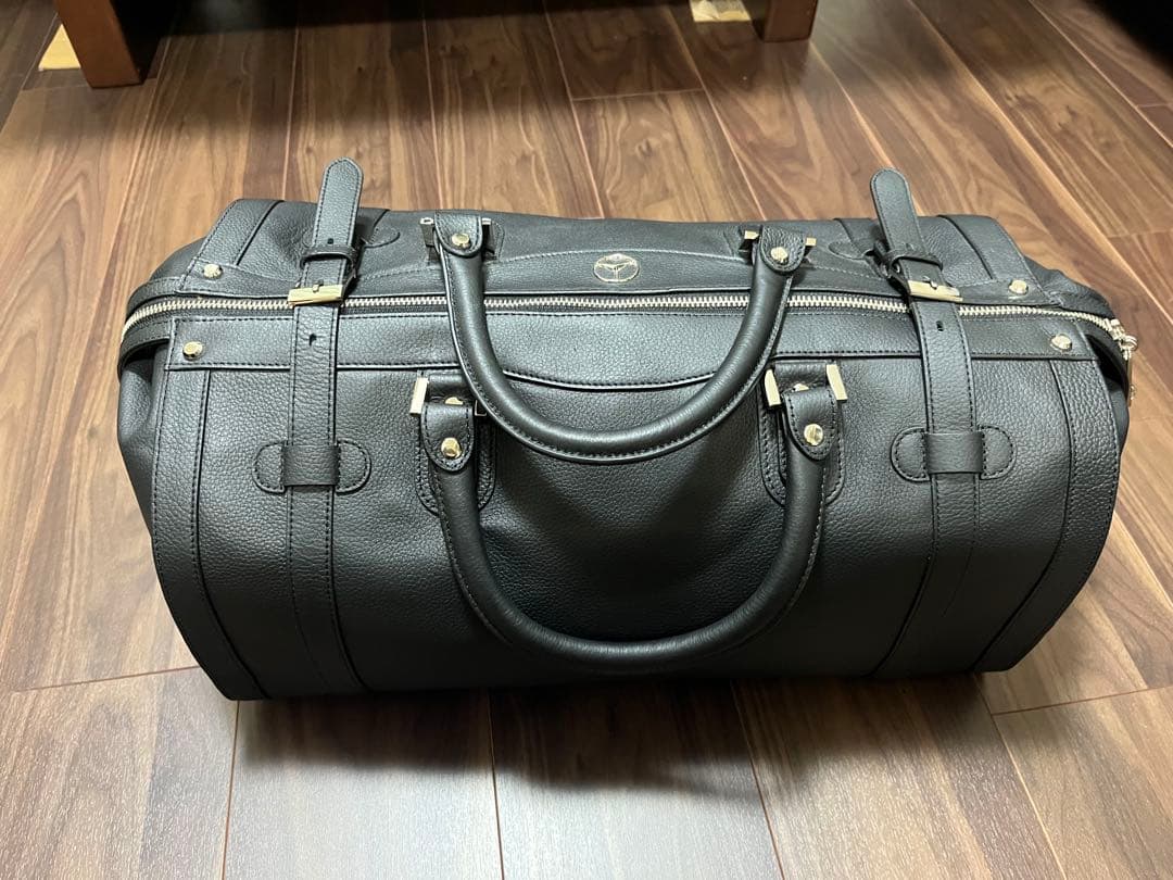 メルセデスベンツGOLD PFEIL黒 レザーボストンバッグ　新品未使用