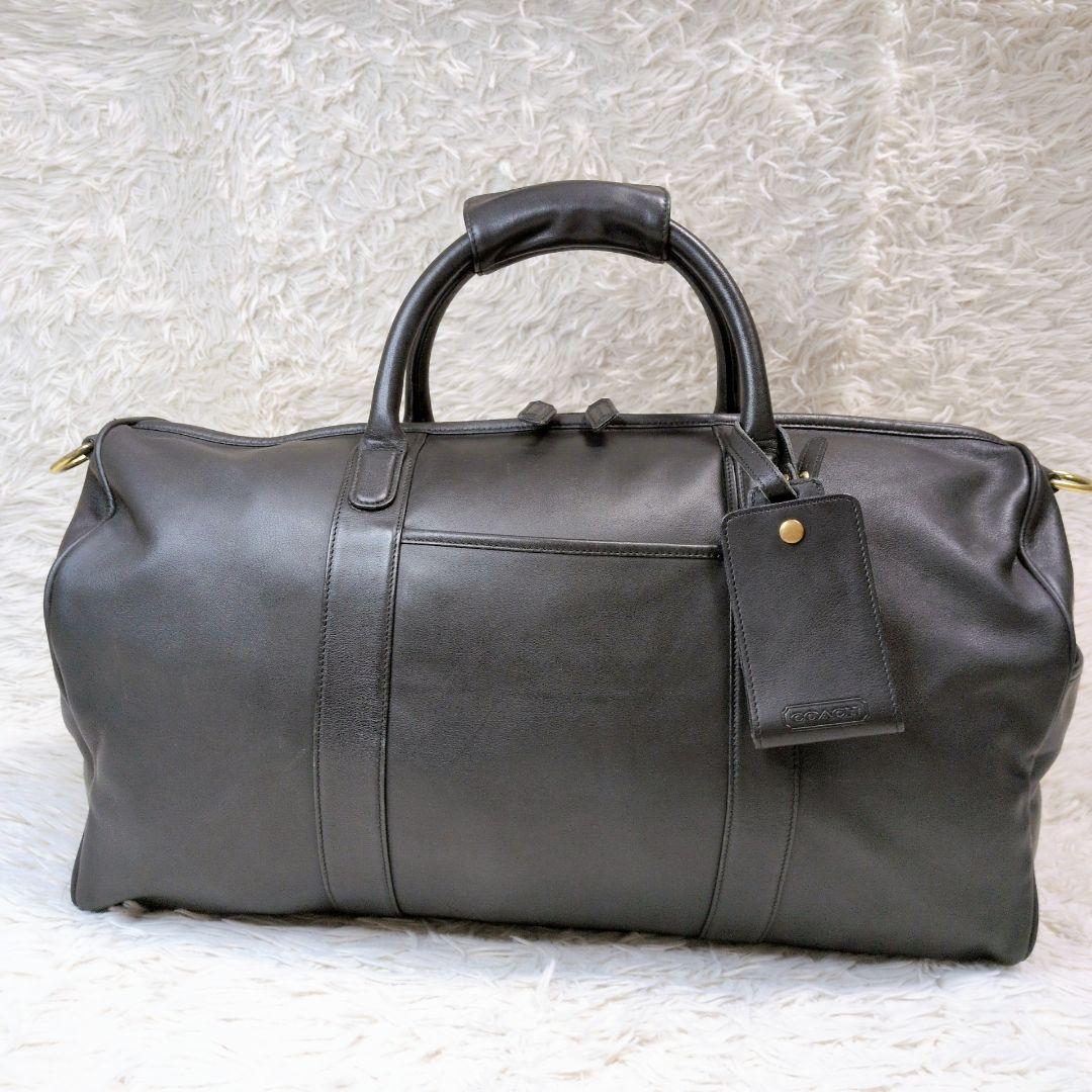 【希少】コーチ レクサス ボストンバッグ 2way レザー ブラック 0596