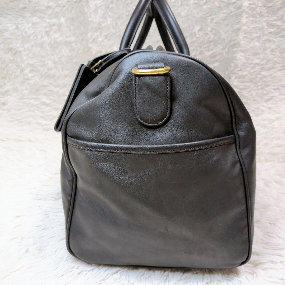 【希少】コーチ レクサス ボストンバッグ 2way レザー ブラック 0596