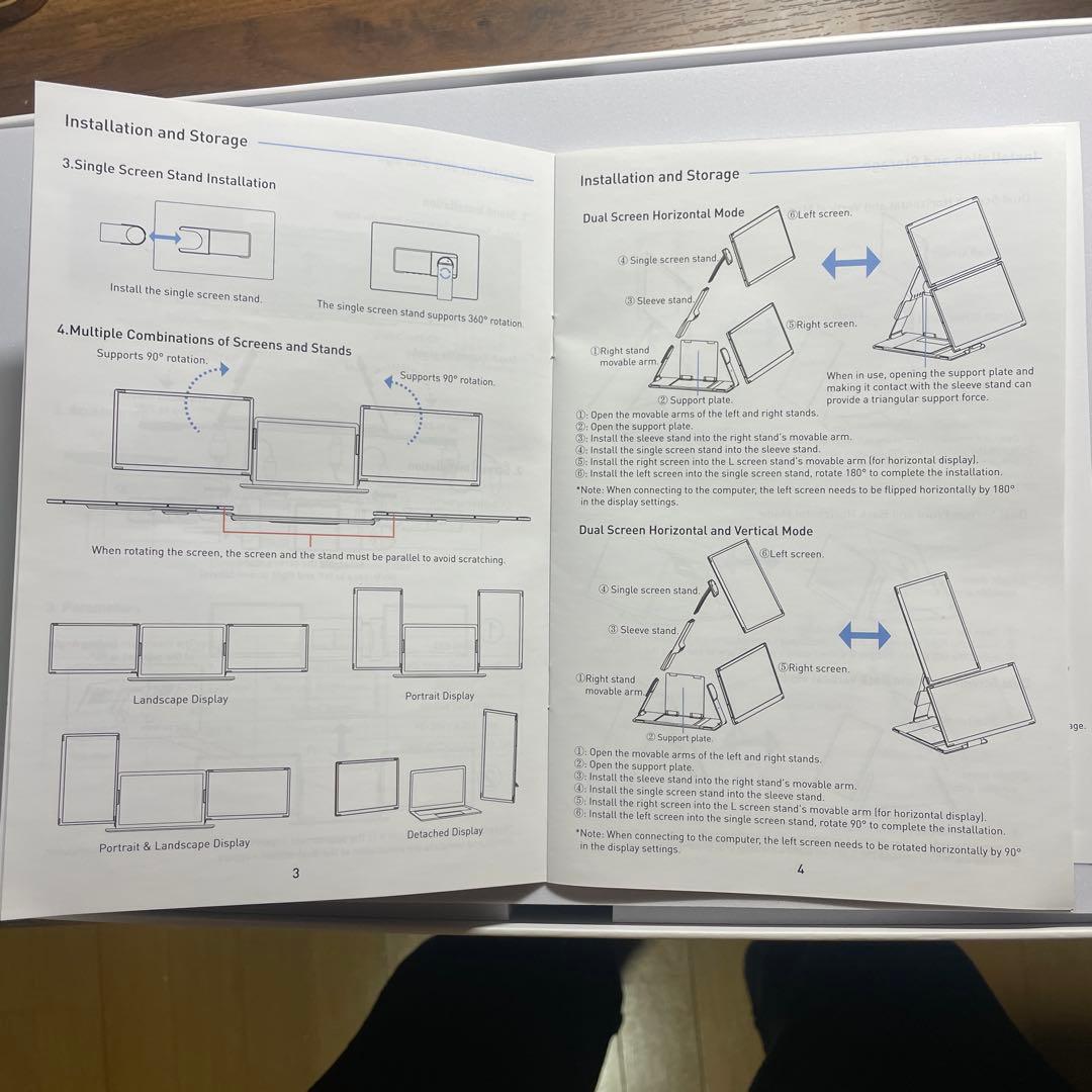 LivElect 【S6】 15.6デュアルモバイルモニタトリプルディスプレイ