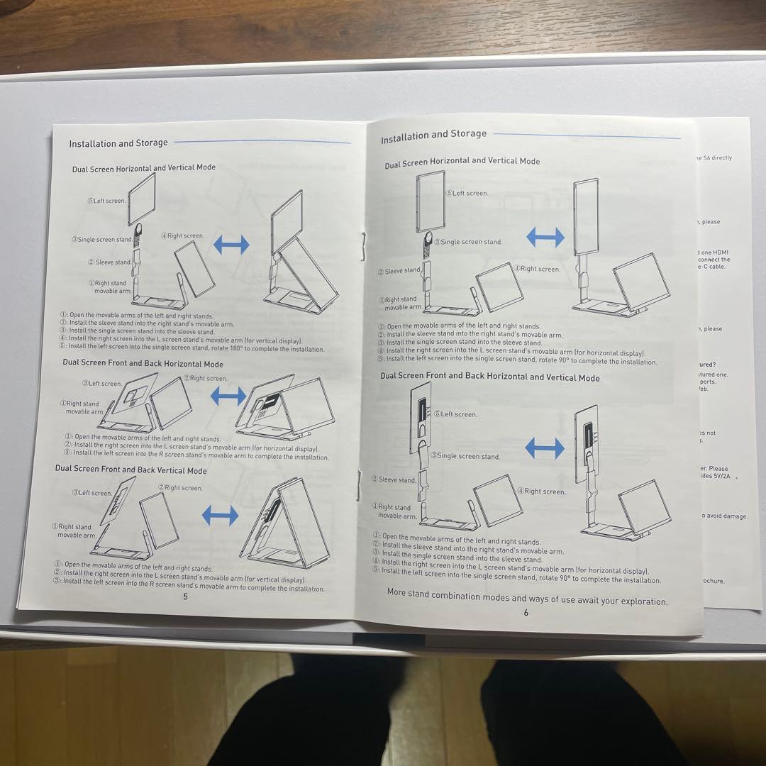 LivElect 【S6】 15.6デュアルモバイルモニタトリプルディスプレイ