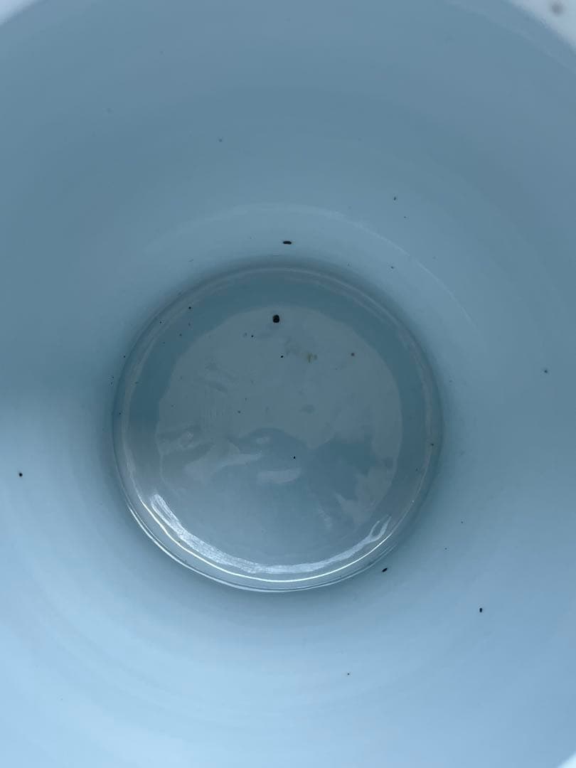 ケ*ン様 【中国 景徳鎮/ 花瓶】壺 中国陶器 中国 骨董品 家紋 ツボ