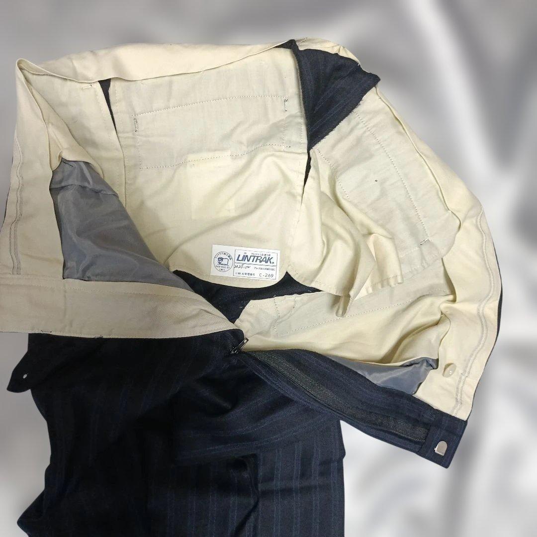 オーダースーツ　ストライプ　A7程度　デルフィノ　delfino