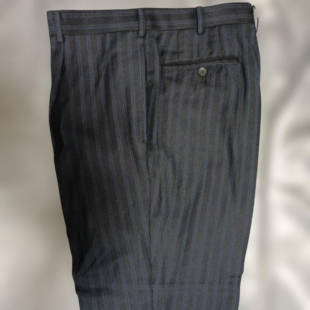 オーダースーツ　ストライプ　A7程度　デルフィノ　delfino