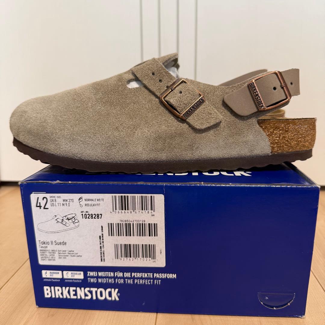 ビルケンシュトック トキオ ベージュ スウェード42 試着・試歩のみ 美品