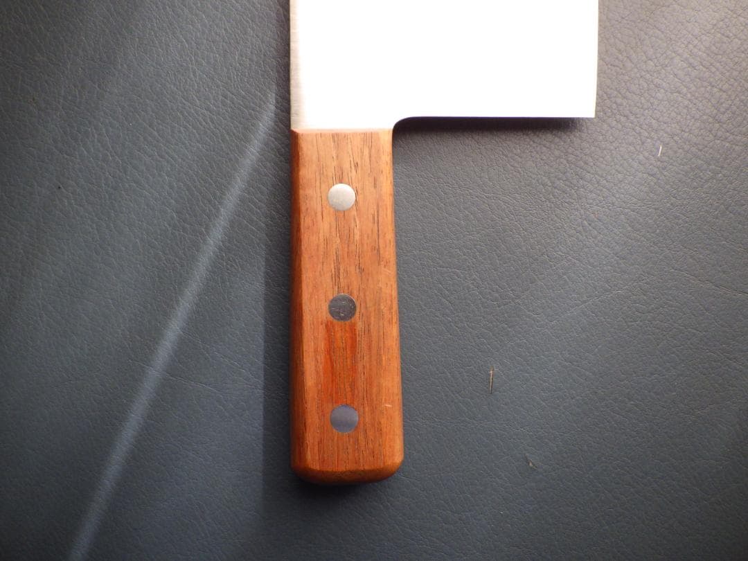 ミソノ/中華包丁モリブデン鋼★両刃手研ぎ済み★