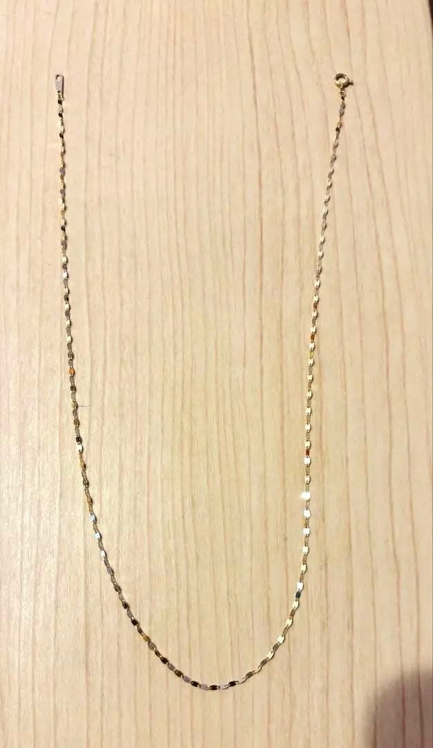 ツツミ　K18イエローゴールド　ペタルチェーン　ネックレス40cm