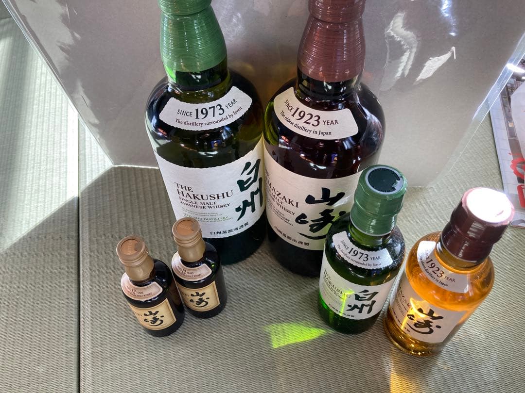 【未開封】ウィスキー　サントリー 山崎 白州、山崎12年ウイスキーセットまとめ売