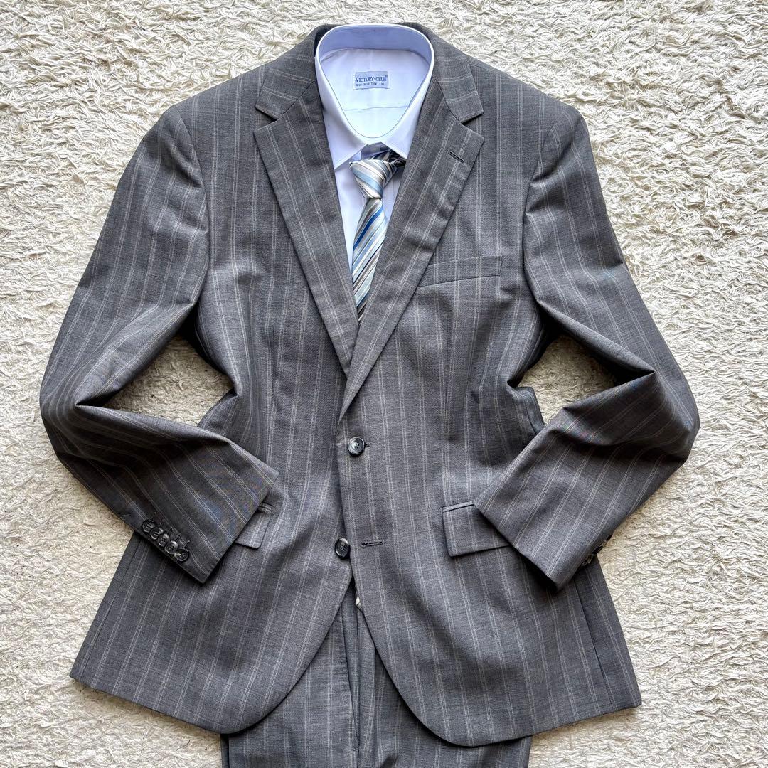 ヒューゴボス HUGO BOSS セットアップ スーツ 2B グレー 48