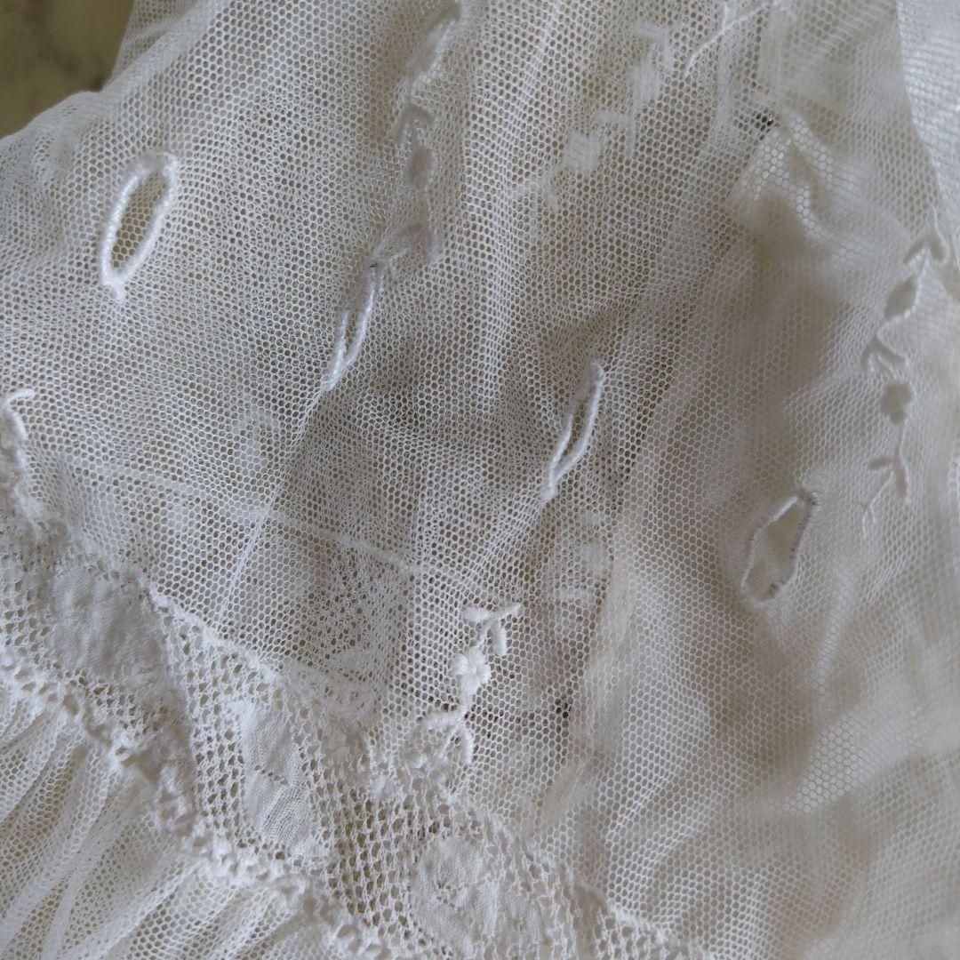 フランスアンティーク　チュールドレス