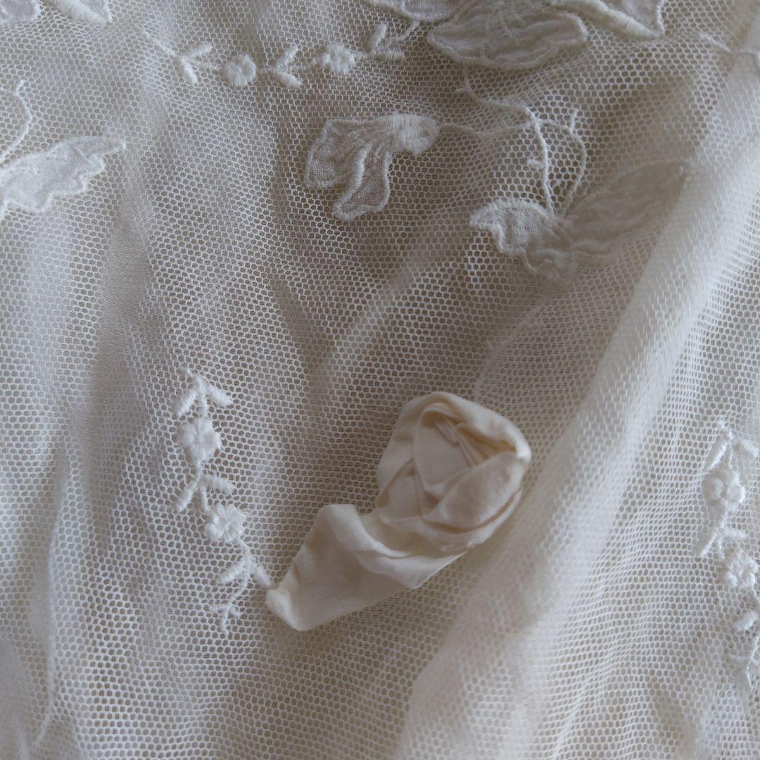 フランスアンティーク　チュールドレス