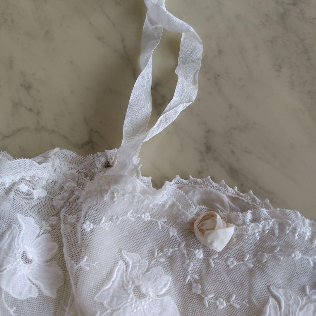 フランスアンティーク　チュールドレス