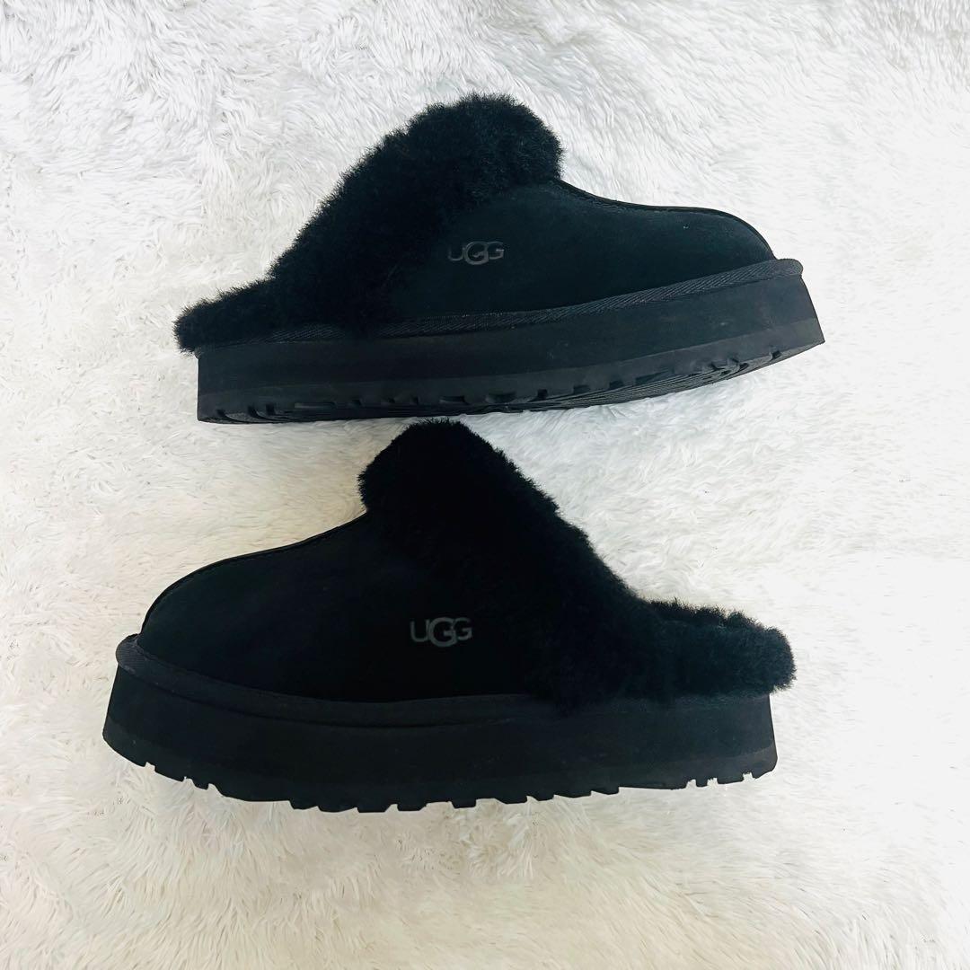 美品 UGG アグ ディスケットW Disquette 厚底 スリッポン 24