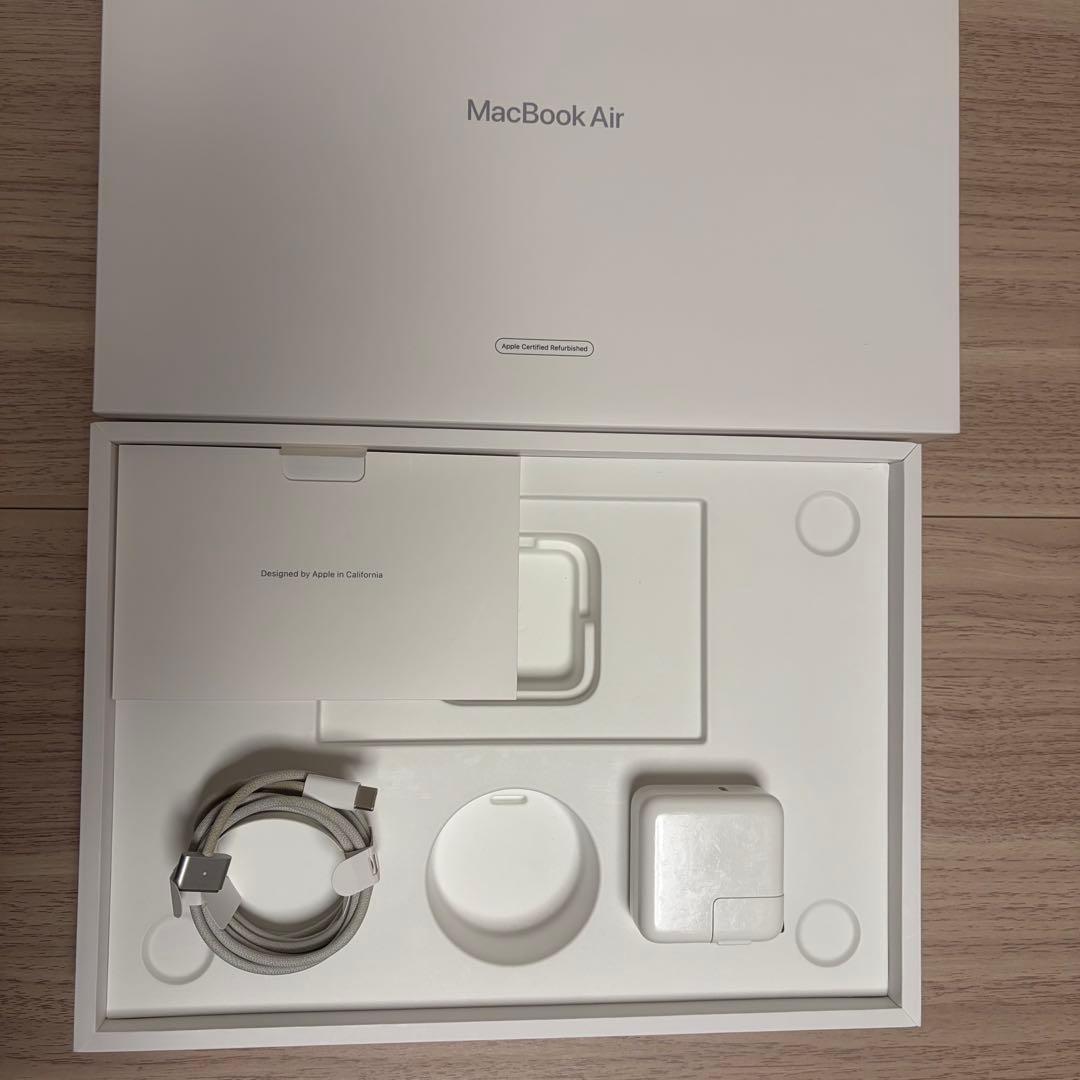 【超美品】MacBook Air M2 シルバー 16GB 512GB