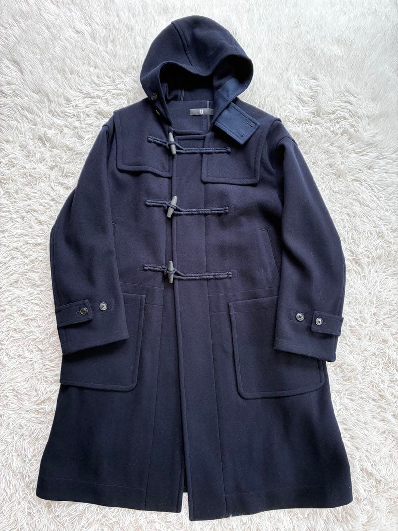 【美品✨】+J ユニクロ　ウール オーバーサイズ ダッフルコート　L