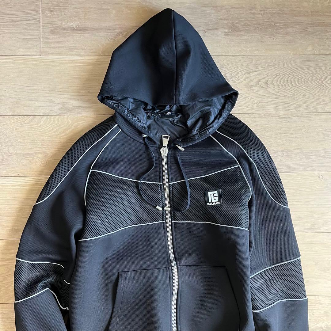 新品同様　バルマン　ジャージ上下　セットアップ　 メッシュ　ブラック　M