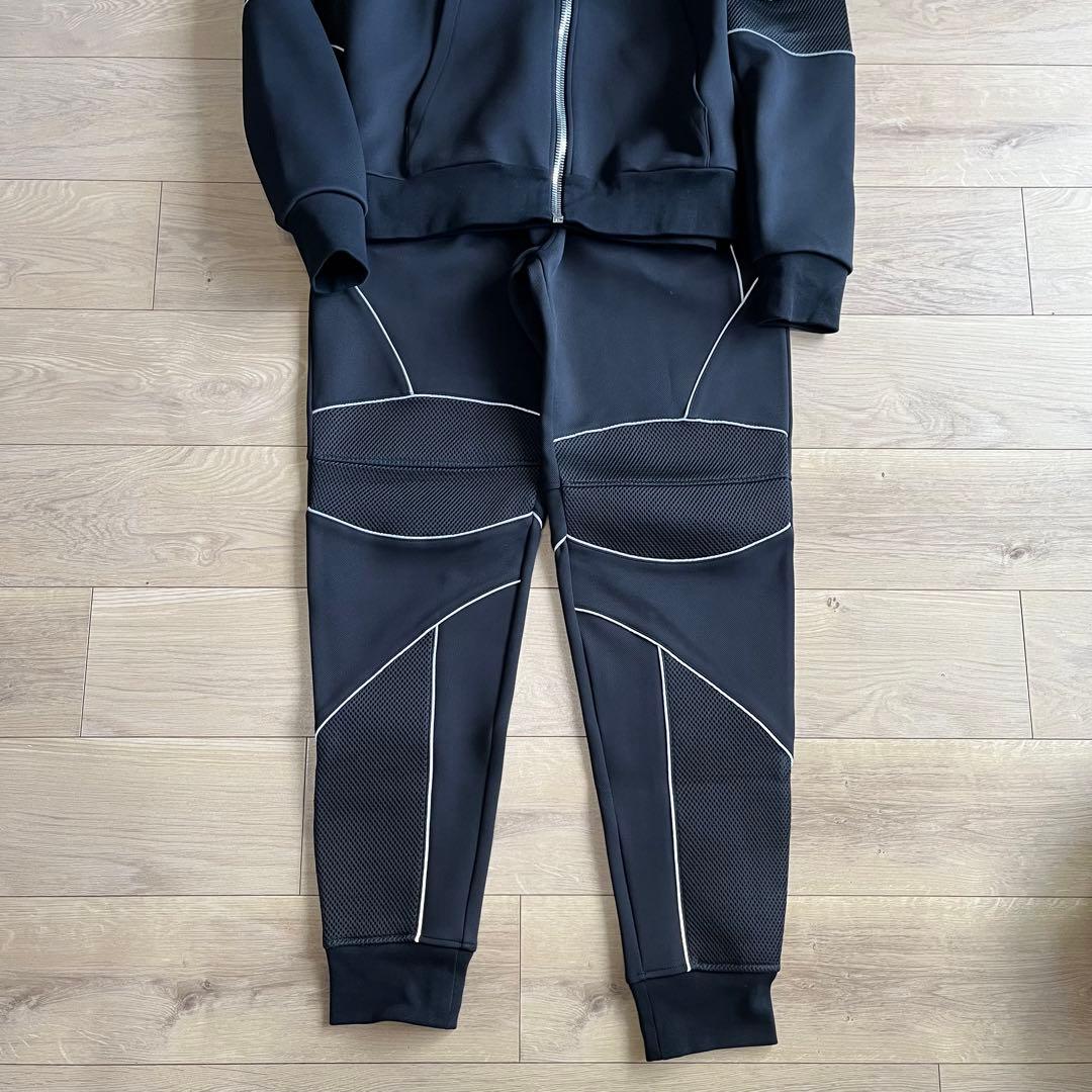 新品同様　バルマン　ジャージ上下　セットアップ　 メッシュ　ブラック　M